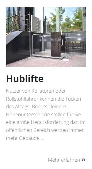 Hublifte für 45468 Mülheim (Ruhr)