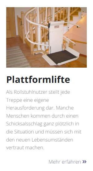 Plattformlifte in  Voerde (Niederrhein)